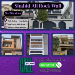 Rock wall ,Color Crete , Paint Polishing , Rolltec , Home Decor