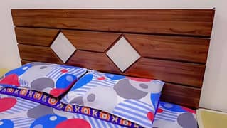 king size bed with mattress (almost new)