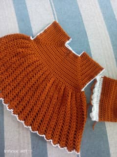 Crochet baby girl frock for 1 to 3 years old girl dress