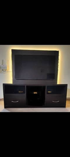 Wooden TV Cabinet with wooden back panel