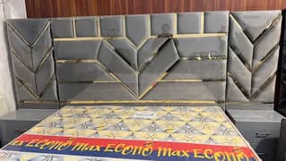 Bed set-Wall bed-Poshish bed-Wooden bed and Side table-bridel bed set