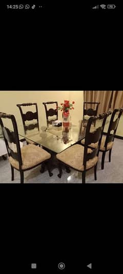 Dining table with 6 chairs