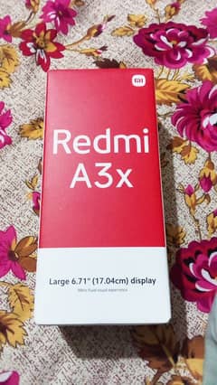 Redmi A3x 3/64 RAM/ROOM| OPEN BOX | CHARGER | 10/10 CONDITION
