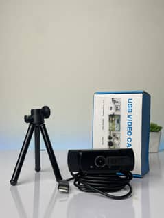 Neefeaer Full HD 1080P Webcam with tripod stand, Auto light correction
