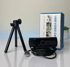 Neefeaer Full HD 1080P Webcam with tripod stand, Auto light correction