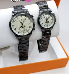 Stylish Couple Watches – Premium Quality, Gift Box, Just Rs. 1200