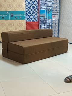 Sofa cum bed double diamond foam
