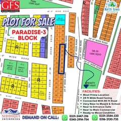 80 SQ YARDS PLOT AVAILABLE FOR SALE NORTH TOWN RESIDENCY PHASE-01