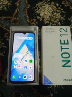 Infinix note12 6/128 complete box
