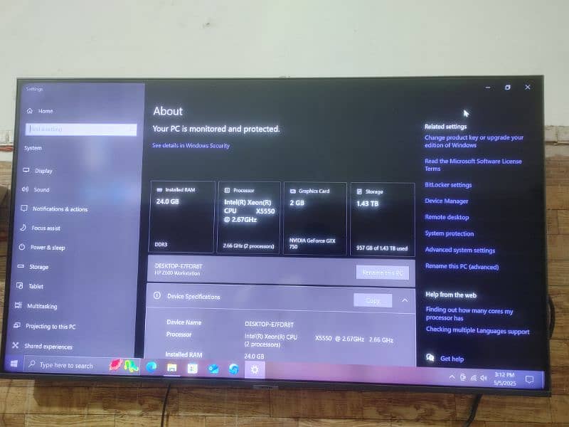HPz600 i7 dual xeon x5550  24gb  exchange with good mobile any laptops 4