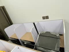 Call center cubicles and chairs