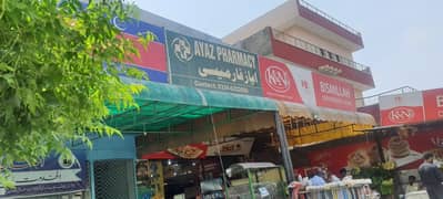 racks, counters, sign board and AC