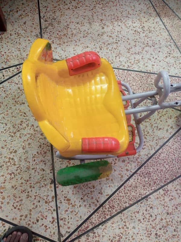 kids 3 tires cycle double seater front and back 2