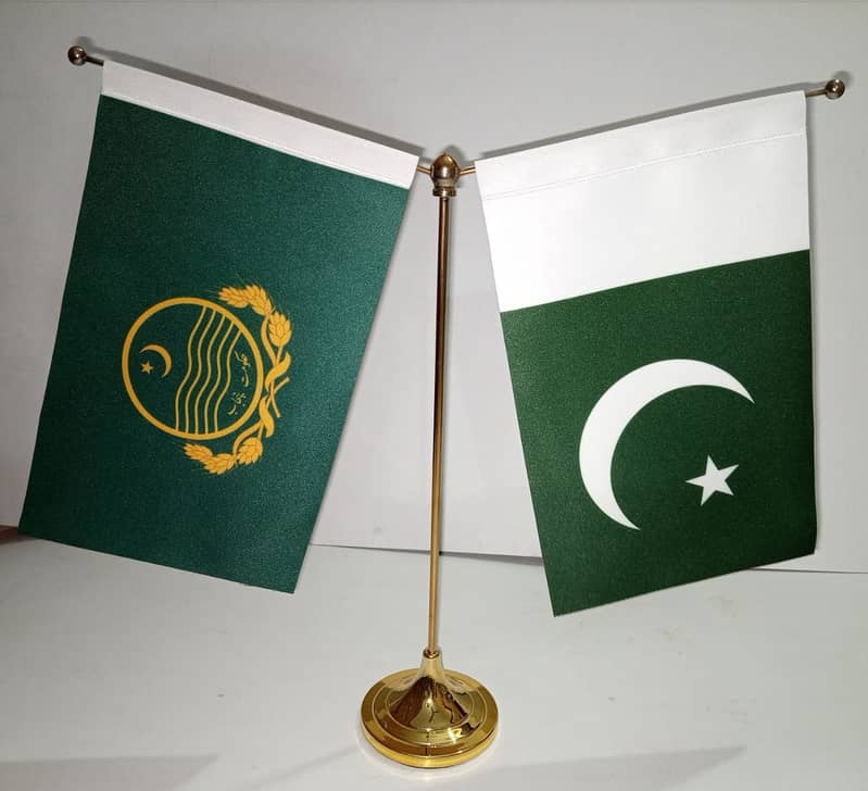 Army Flag | Air Force Flag | Pakistan Flag Punjab Govt Flag with Pole 15