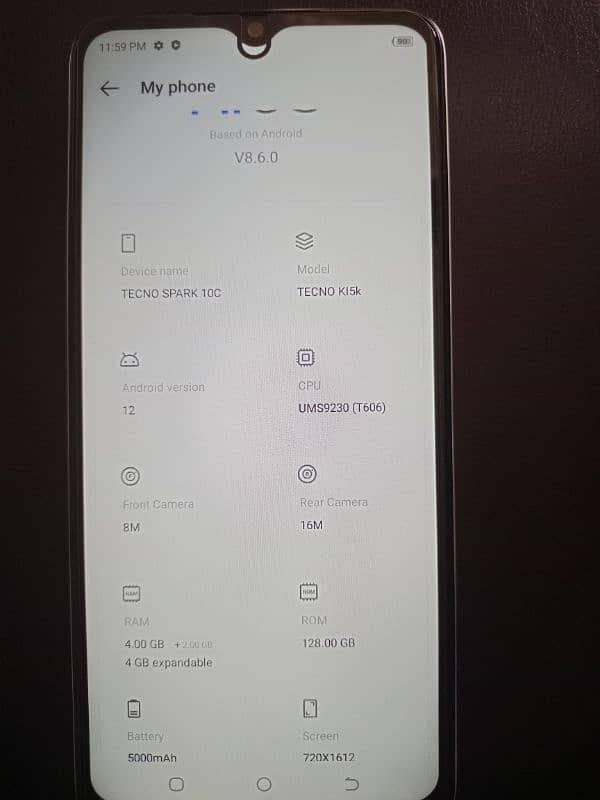 Tecno sparak 10c new condition 0