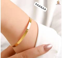 Plated Plain Antique Bangel For Ladies_