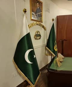CM Punjab & Govt Flag with Pole | Commissioner Flag pole | Army Flag