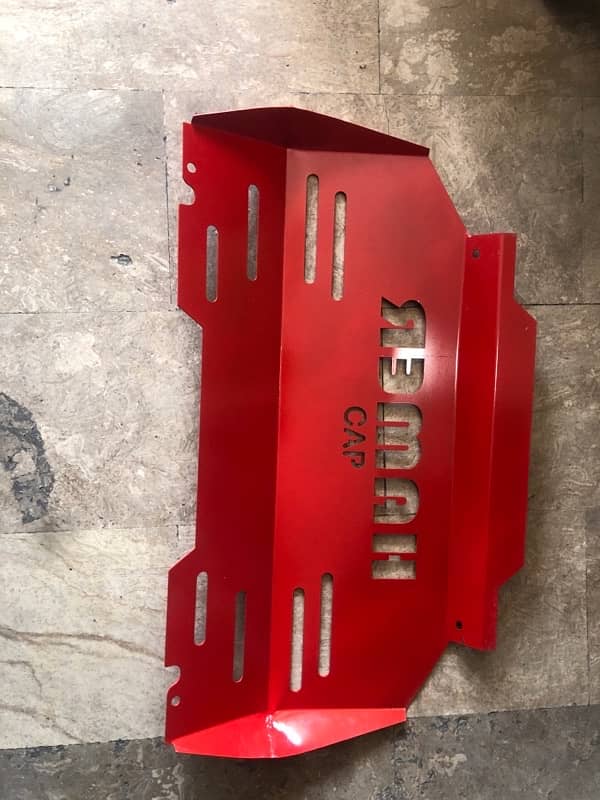 Customised bumper and engine shield and Jerry can 0