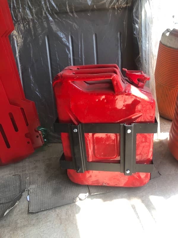 Customised bumper and engine shield and Jerry can 1