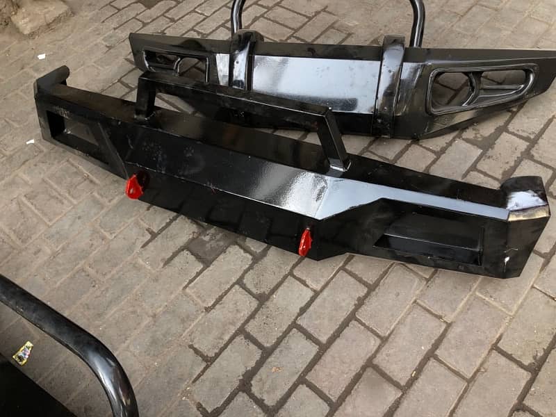 Customised bumper and engine shield and Jerry can 3