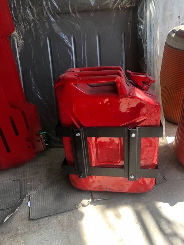 Customised bumper and engine shield and Jerry can 7