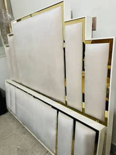 Aesthetic white and gold Complete bedroom furniture
