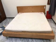 Stylish wooden bed with excellent condition