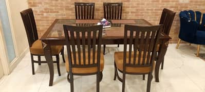 6 chairs Dining table