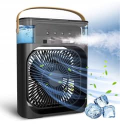 3 In 1 Air Humidifier Cooling USB Fan LED