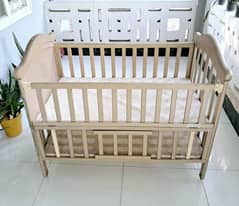 Golden baby cot