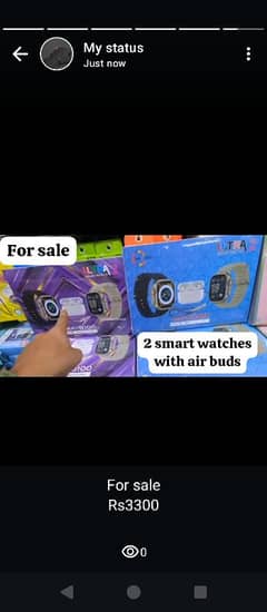 2 smart watch+ air buds