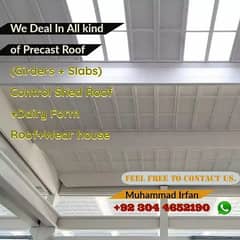 precast boundary wall/ boundary wall/Girders, slabs, control shed roo