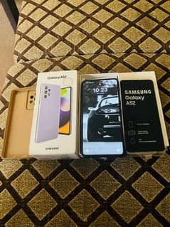 Samsung galaxy a52 8/128 with box and charger pta official approved