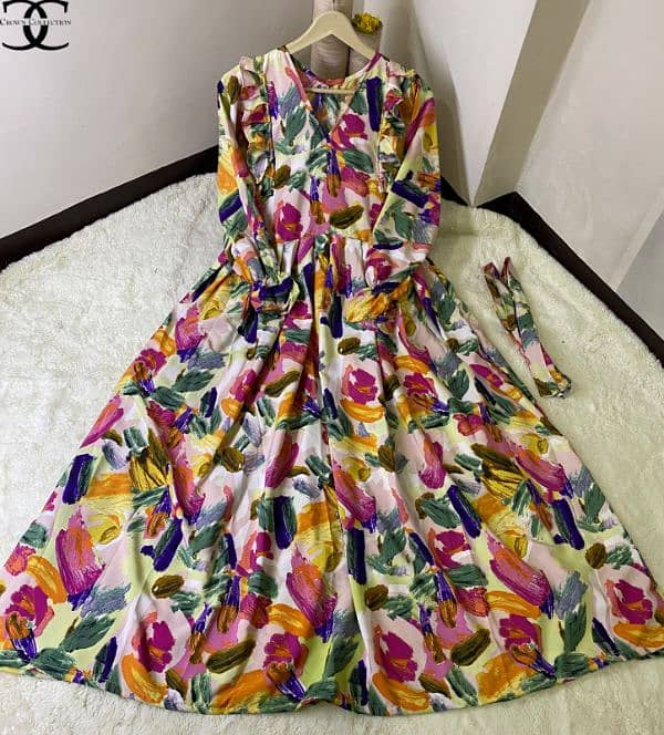 Long Printed Maxi 10