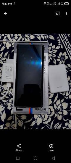 Infininx NOTE 40 PRO 24/256 full box with original power bank.