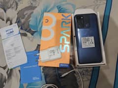 Tecno spark 8c with box charger