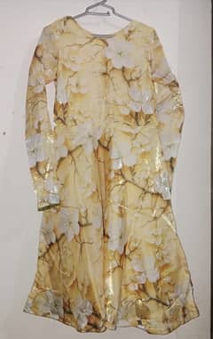 silk tissue  frock for sale
