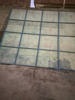 fiber sheet with iron stand