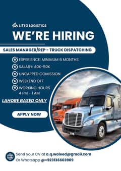 Sales Manager/Representative - Truck Dispatch