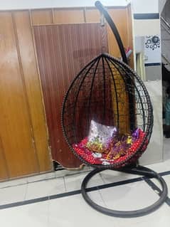 shizi egg hanging swing chair jhoola with stand