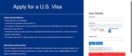 USA EARLY APPOINTMENT