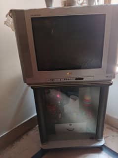 tv 21 inch with trolly