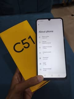 Realme C51 [ 3/64 ] [ Dual SIM ] [ With Box ] [ Ladies Hand Used ]