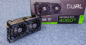 Asus Dual GeForce RTX 4060 Ti OC Edition 8GB Graphics Card