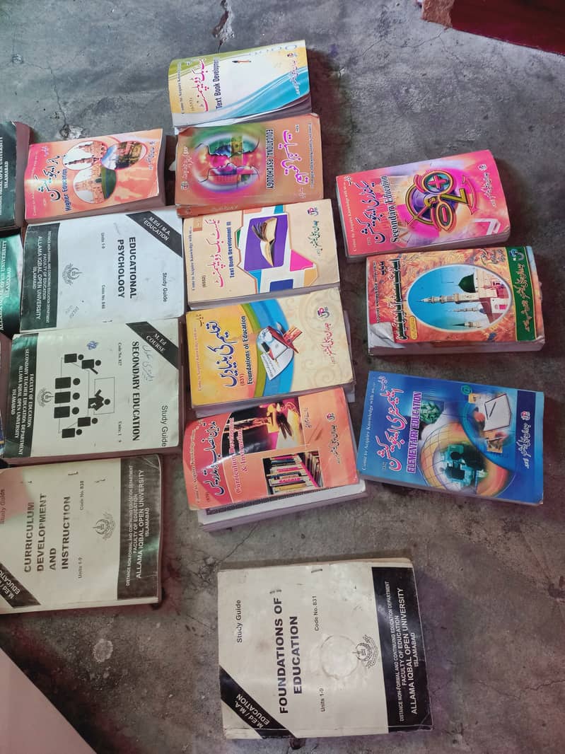 Open university M. ed and b. ed All books in pic 0