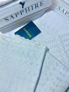1 Pc Unstiched Chikankari Embroidered