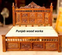 High quality solid wooden bed