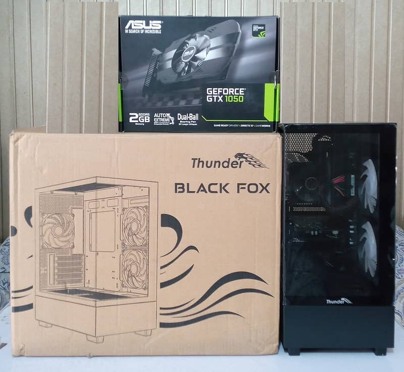 AMD Ryzen 5 2600 Budget Gaming PC with Asus GTX 1050 2GB DDR5 Graphic 0