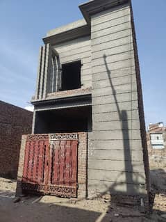 3 marla double story Gray structure house for sale in ma Jinnah road madni street