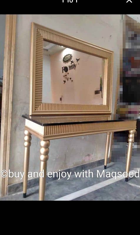 Elegant design Console Table with mirror 1